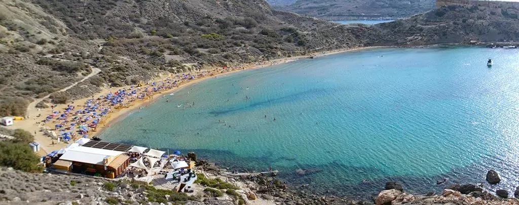 Ghajn Tuffieha beach på Malta