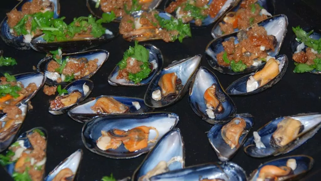 Recept på skaldjur - Gratinerade musslor