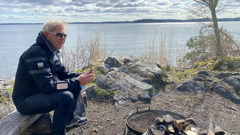 Grillplats längs Stora Slottsrundan