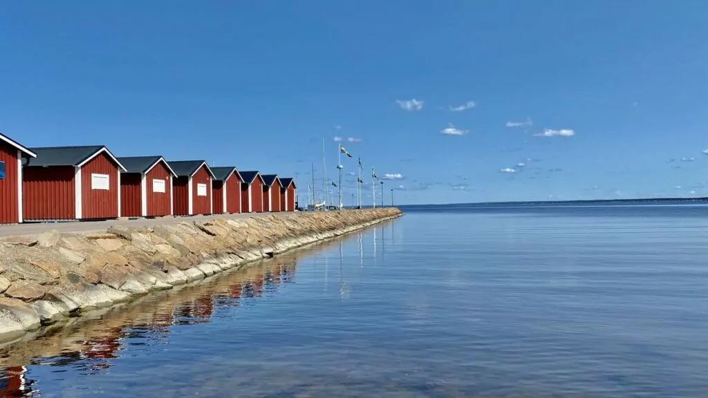 Båstad med husbil - fiskebodar