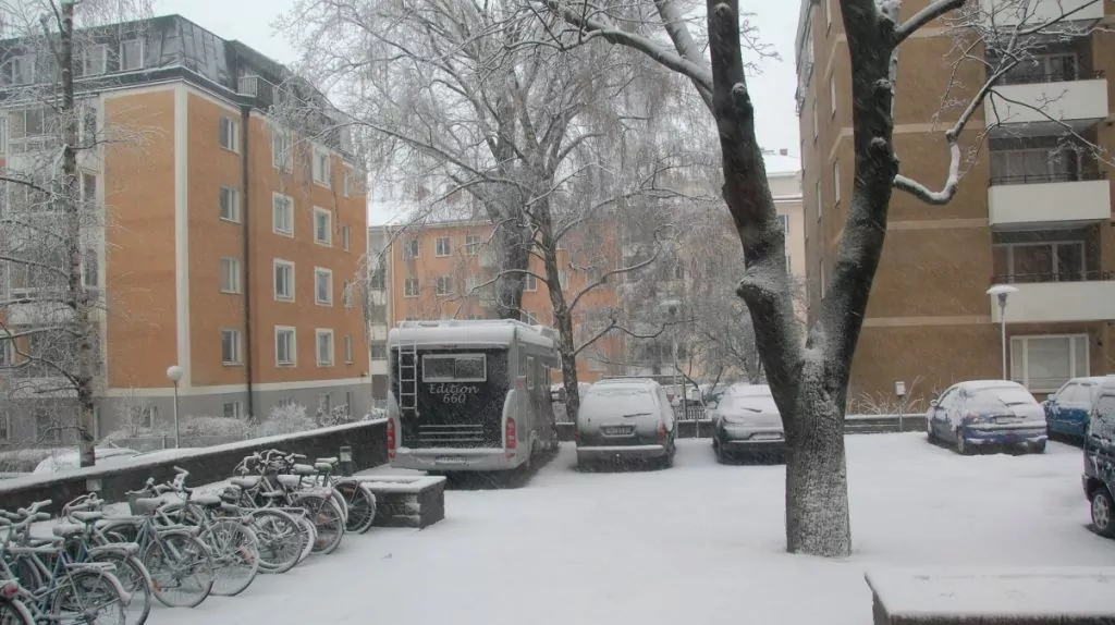 Vinterförvaring av husbil utomhus