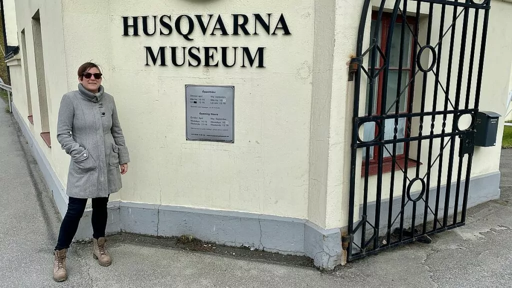 Helena vid Husqvarna museum