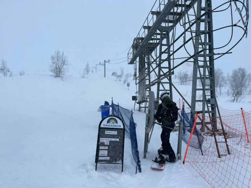 Riksgränsen - skidåkning i Sverige fram till midsommar