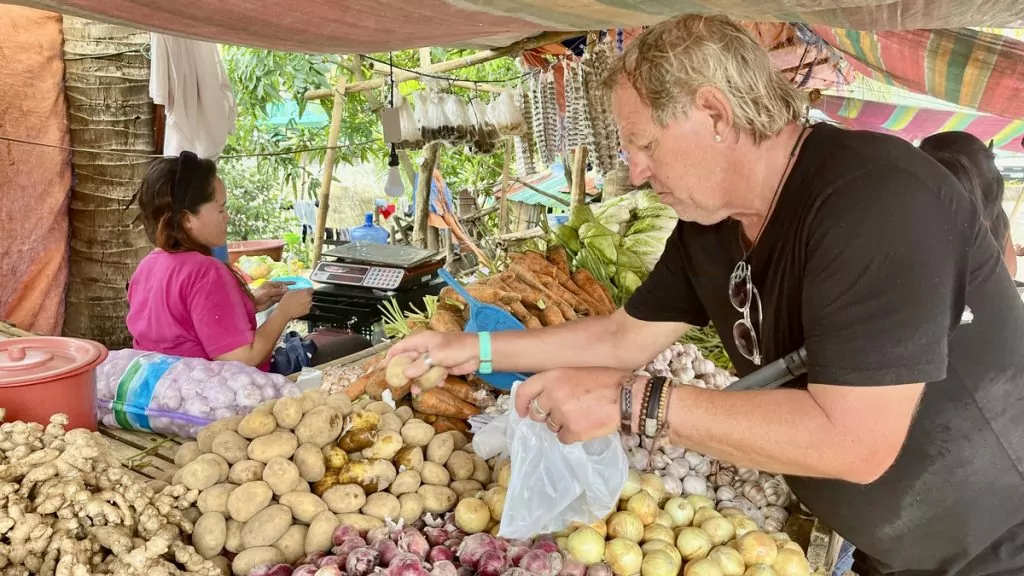 Marknad i Tabango Filippinerna