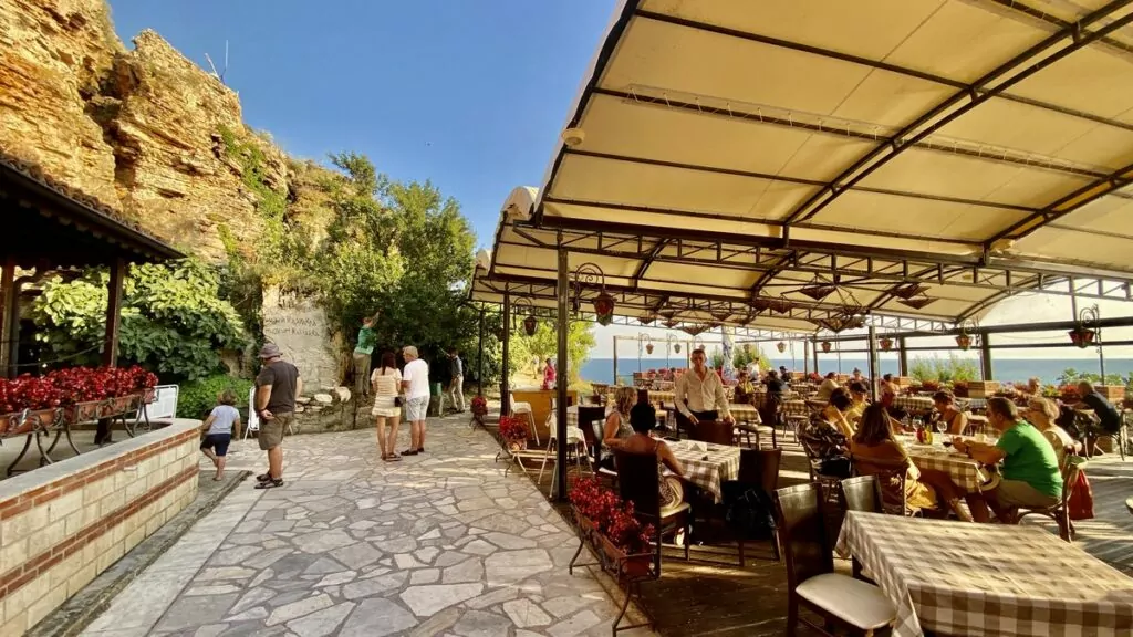 Cape Kaliakra i Bulgarien - restaurang