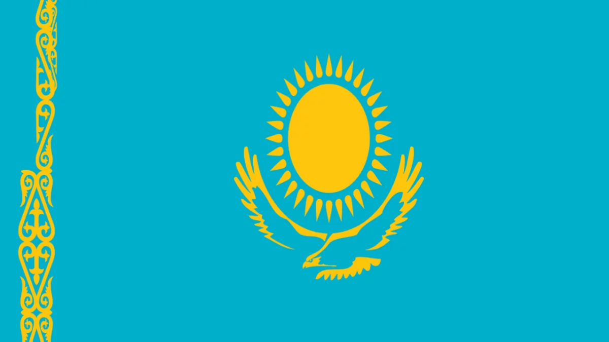 Kazakstans flagga