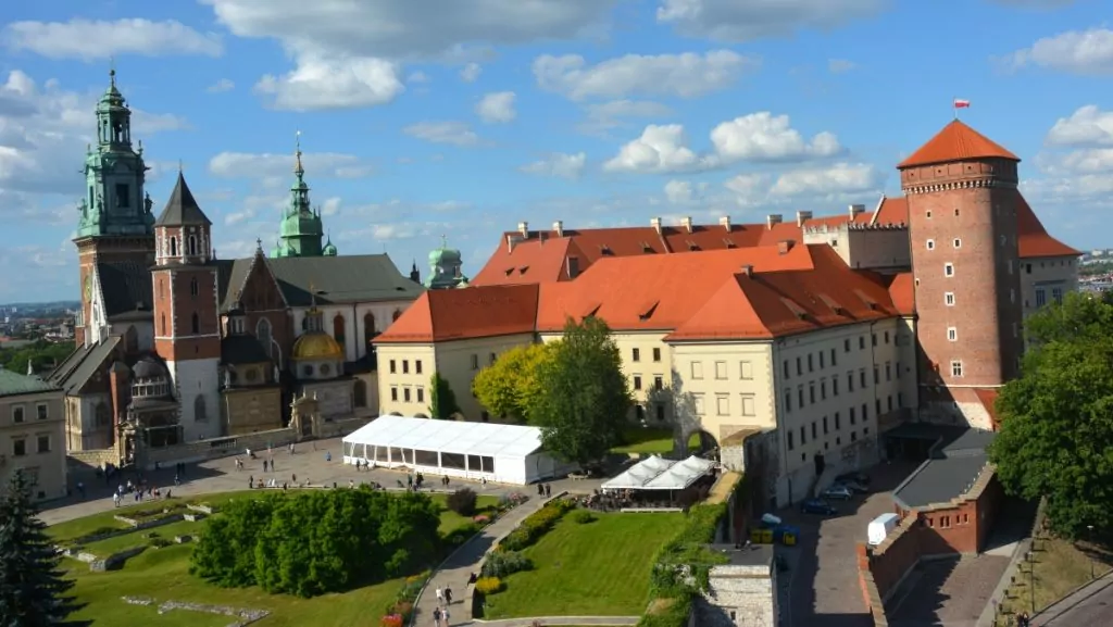 Att resa till Krakow i Polen - Wawelborgen