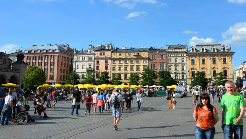 Stora torget i Krakow