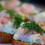 Lyxiga snittar till festen