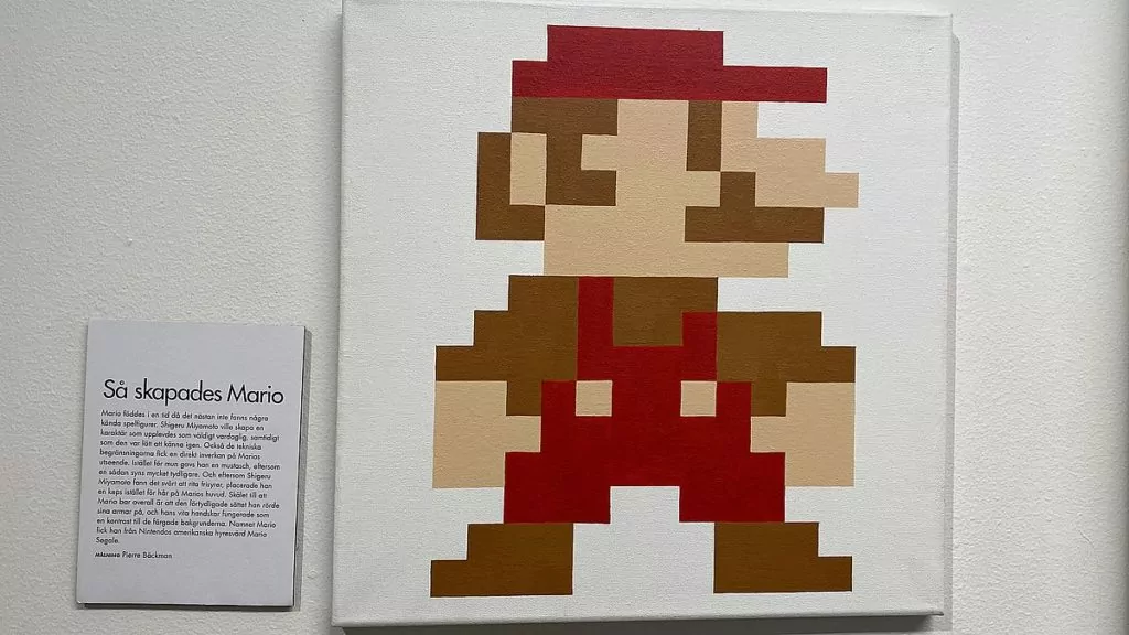 Mario på Stockholms spelmuseum