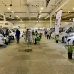 Husbilar och tillbehör på mässan ”Husbil Sthlm 2022”