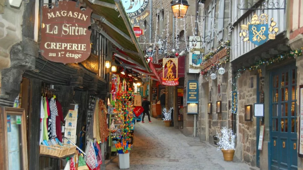 Mont St Michel i Frankrike