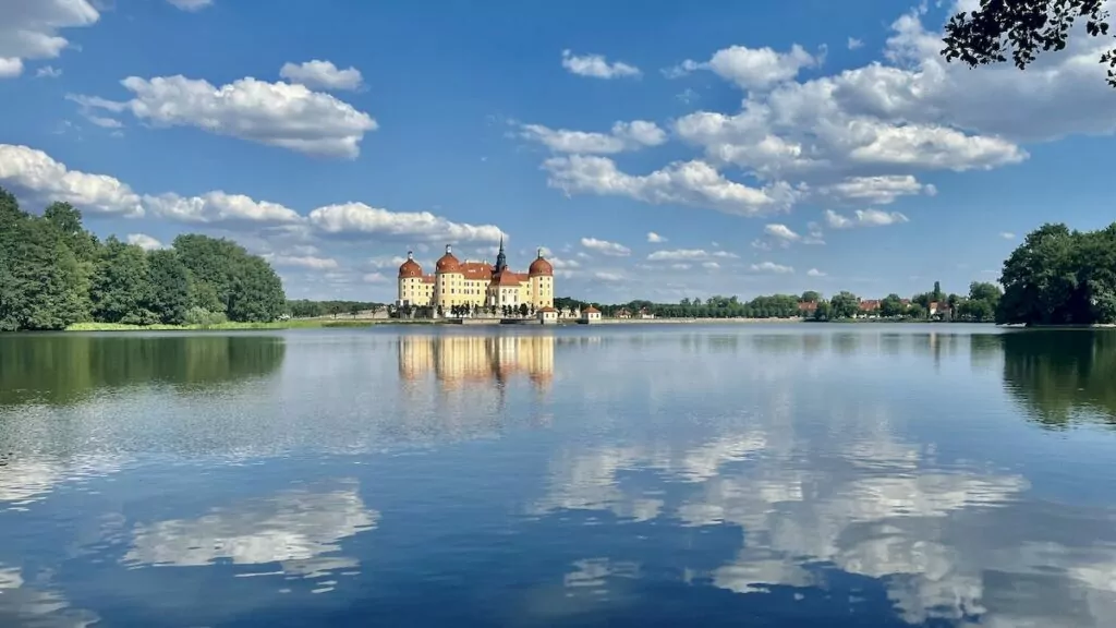 Slottet Moritzburg utanför Dresden