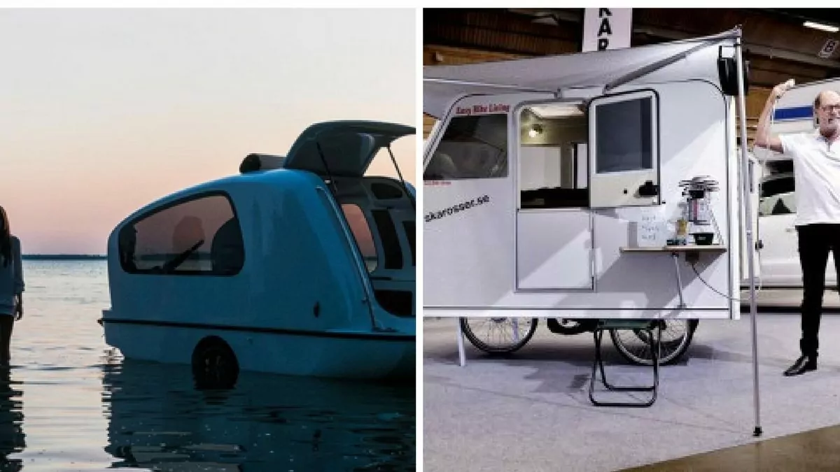 Husvagnbåt eller husbilscyke