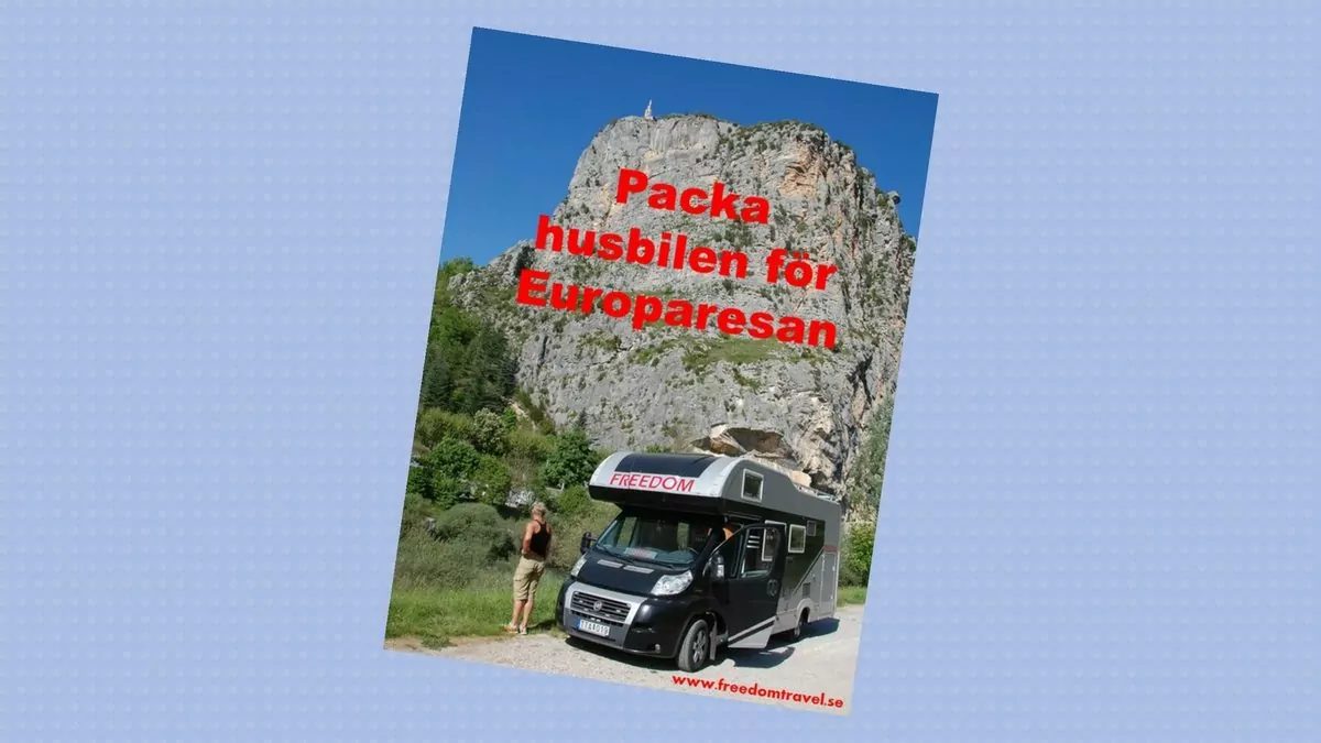 Packa husbilen för Europaresan
