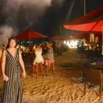 nyår i Sri Lanka – firande på stranden