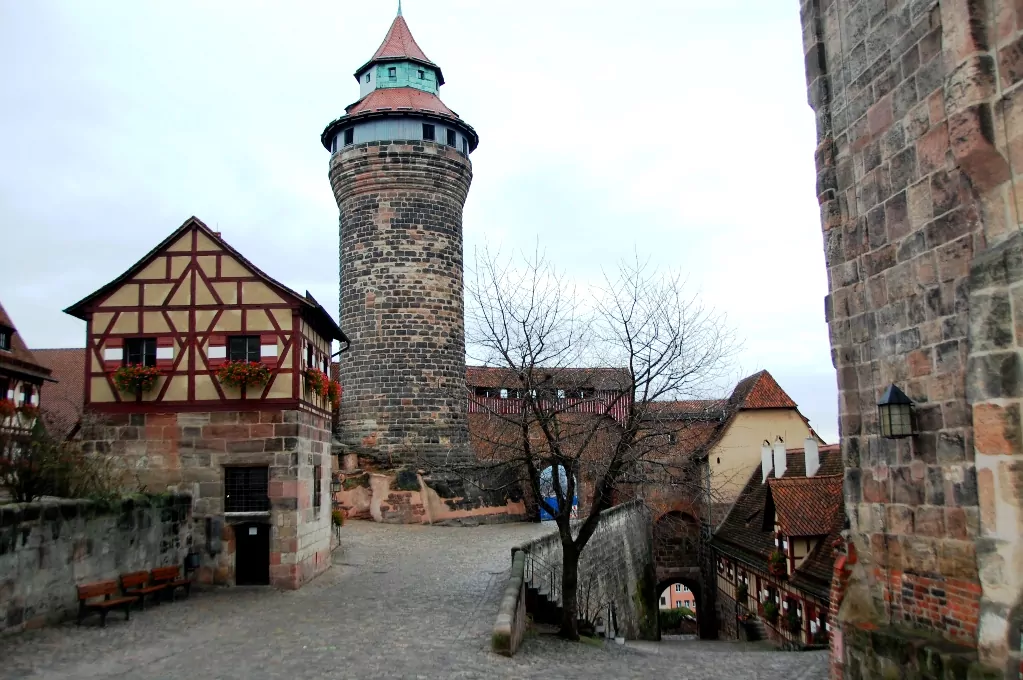 En del av slottet i Nurnberg