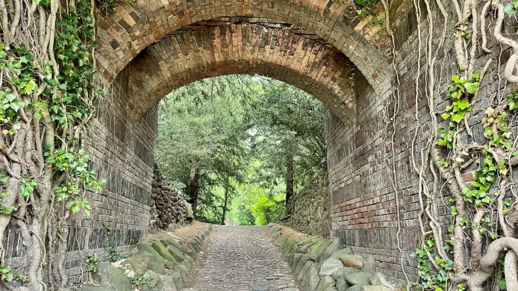 Wörlitzer Park i Dessau-Wörlitz trädgårdsrike