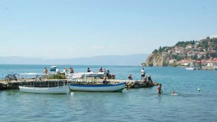 Ohrid-båtar