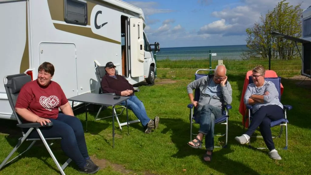 Med husbil i Wismar, på Ostsee camping