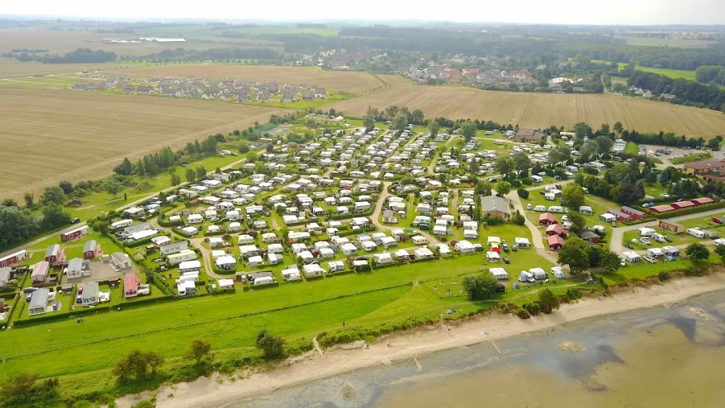 Ostsee camping drönarfoto