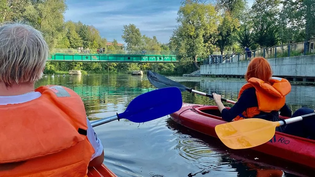Paddla kanot i Wroclaw