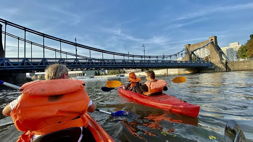 Paddla kanot i Wroclaw