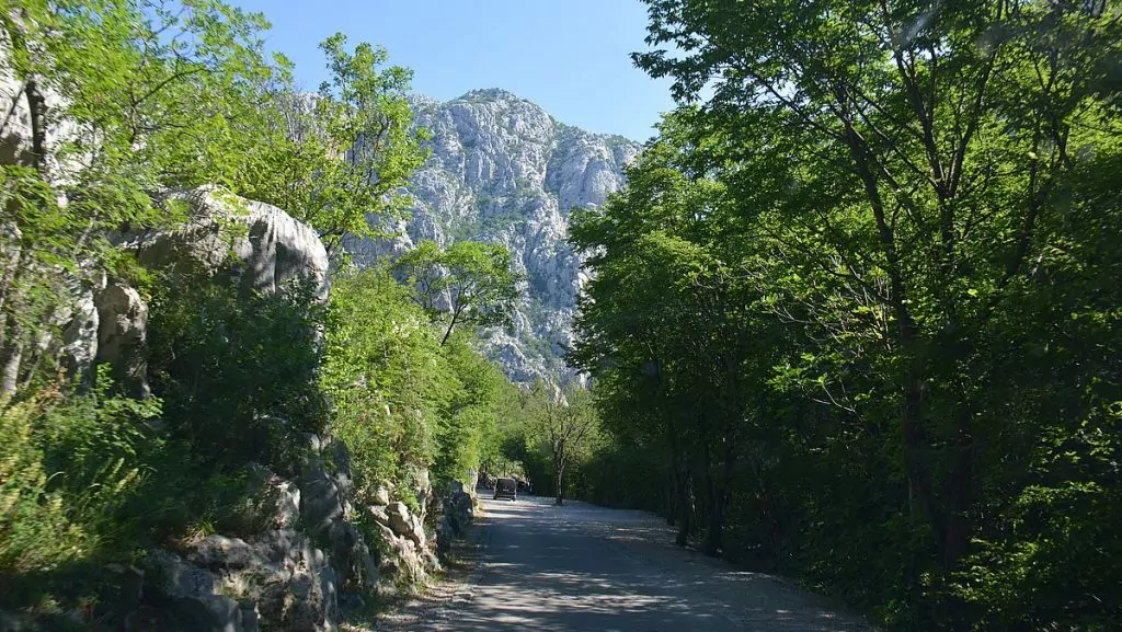Paklenica nationalpark i Kroatien