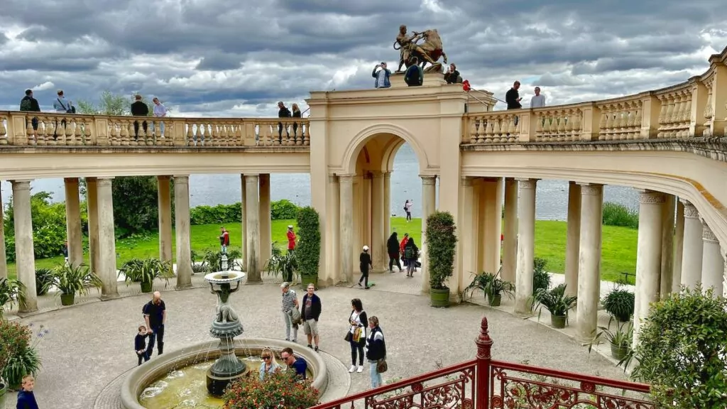 Slottsträdgård vid Schwerins slott