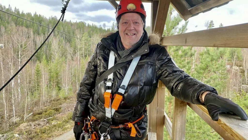 Göra i Glasriket i Småland - Europas längsta zipline - Sweden zipline
