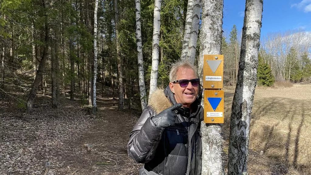 Blå led i Törnskogens naturreservat