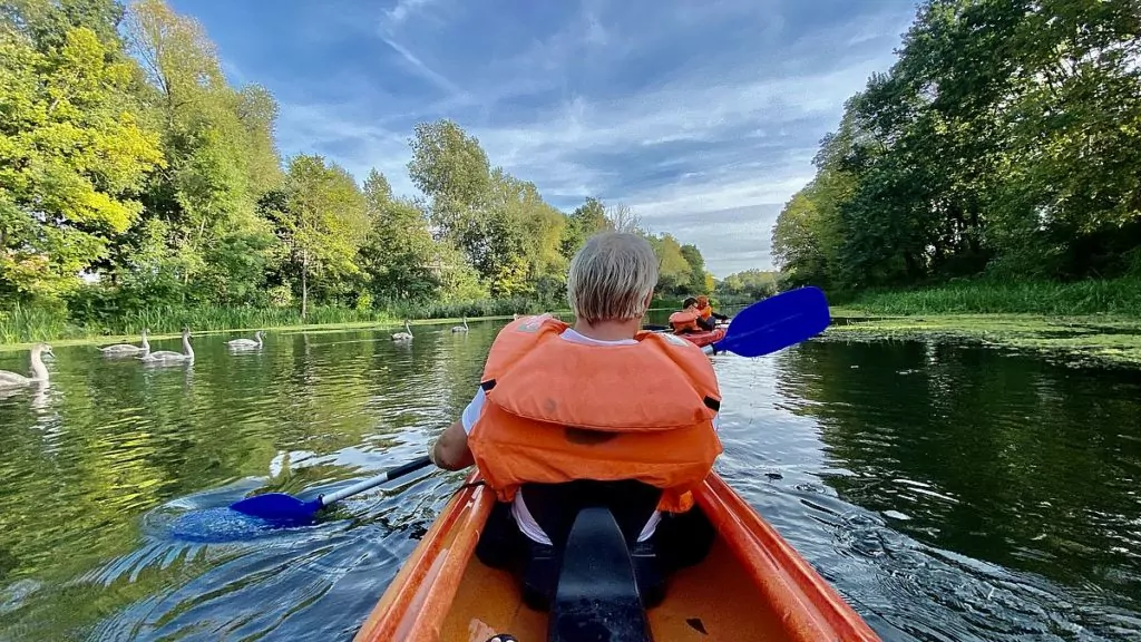 Paddla kanot i Wroclaw