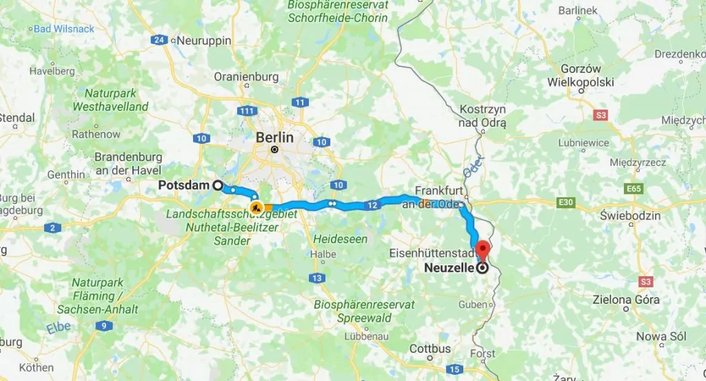 Potsdam till Neuzelle