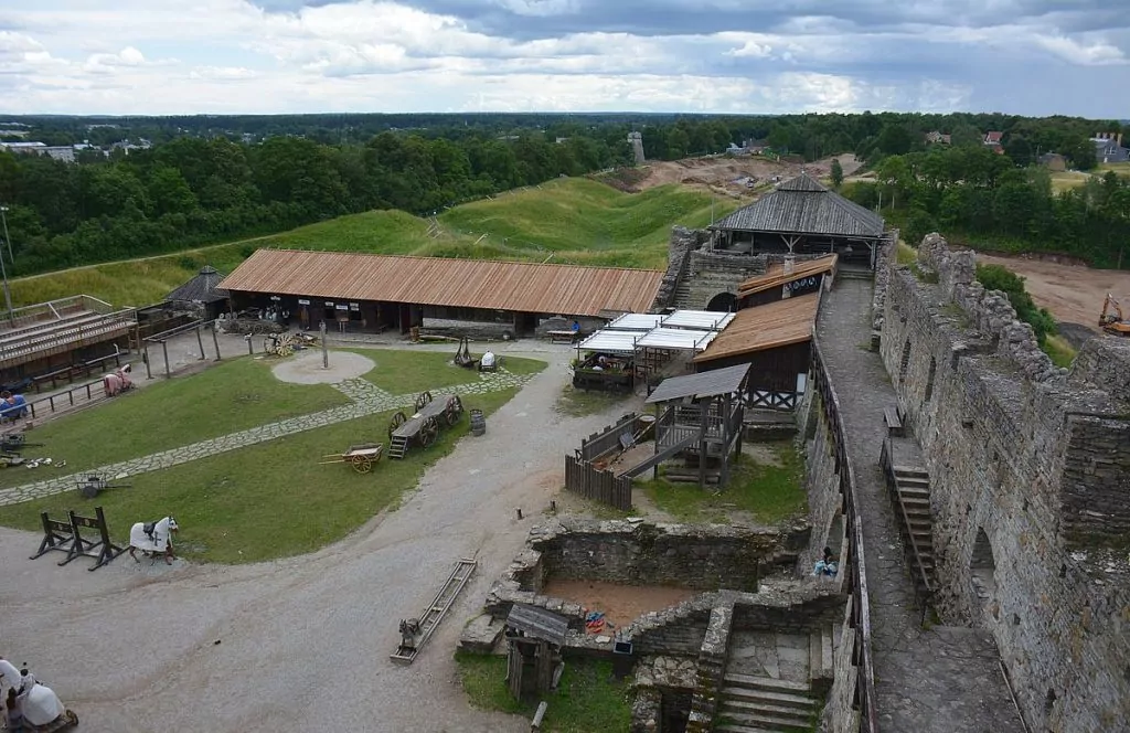Utsikt från Rakvere fästning i Estland
