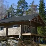 Att montera skorsten till en vedspis