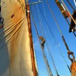 Påmönstring på segelfartyget Gratia