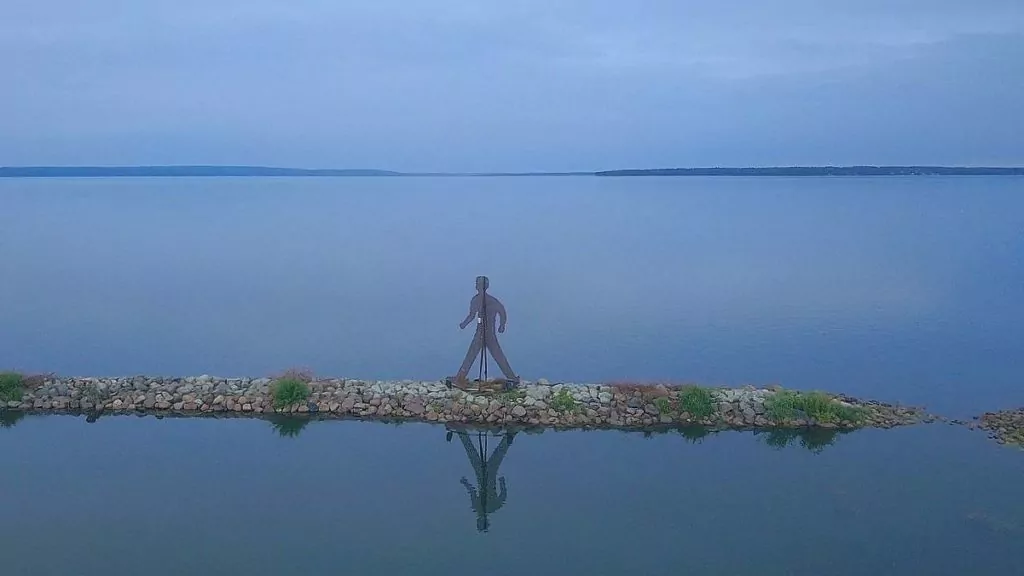 Skulptur vid Bergs slussar - Dubbelgångare