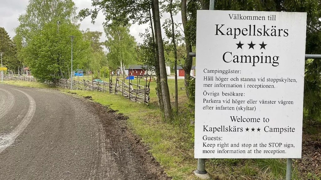Kapellskärs camping i Riddersholms naturreservat