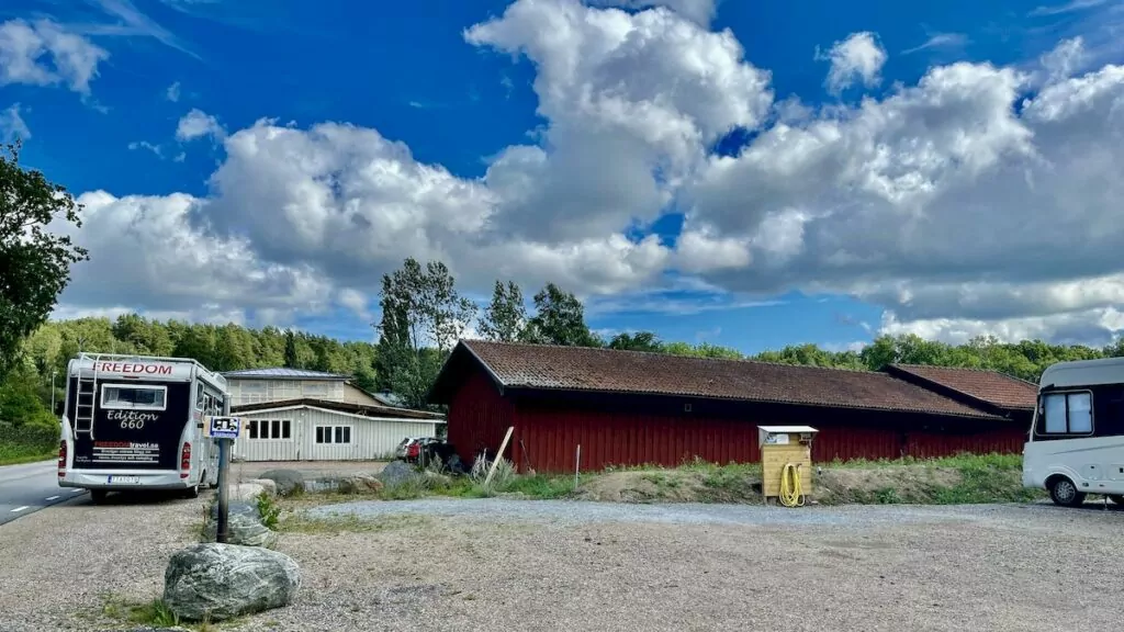 Ställplats vid Slussen på Orust