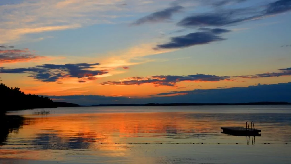Solnedgång över Mälaren