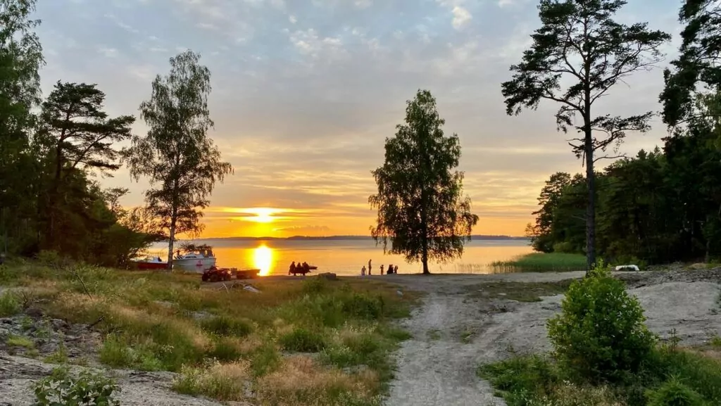 Midsommarafton på Ringsö - solnedgång