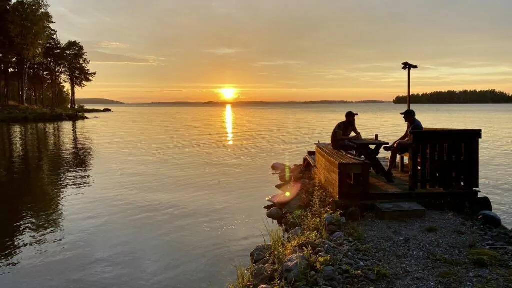 Midsommarafton på Ringsö - solnedgång