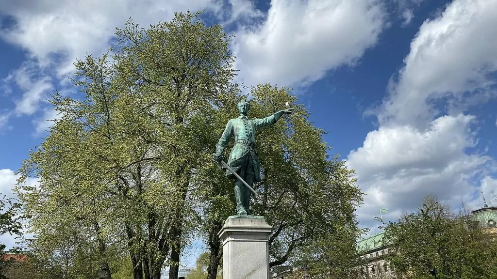 Karl XII i Kungsträdgården i Stockholm