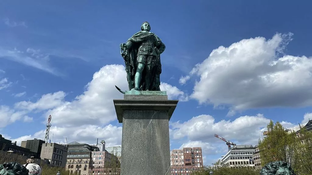 Karl XII i Kungsträdgården i Stockholm