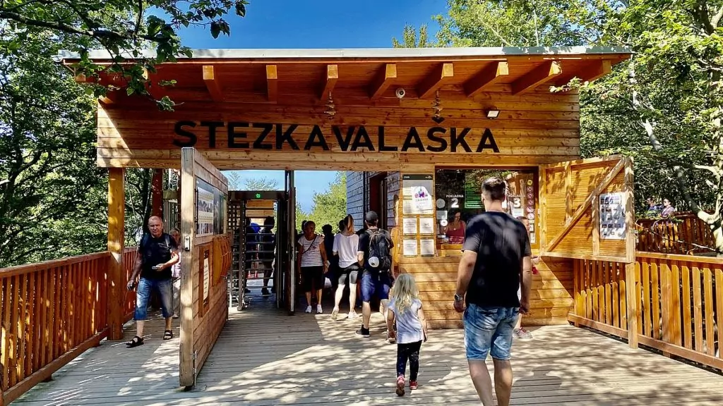 Stezka Valaska - trädtoppsbana i Tjeckien, Pustevny