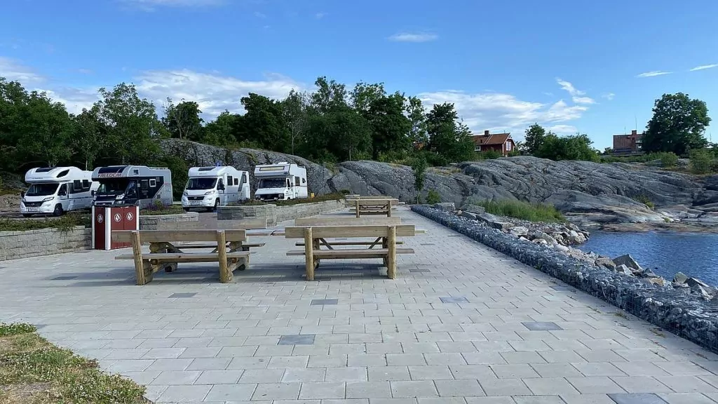 Ställplatser i Uppland - Västerhamn i Öregrund