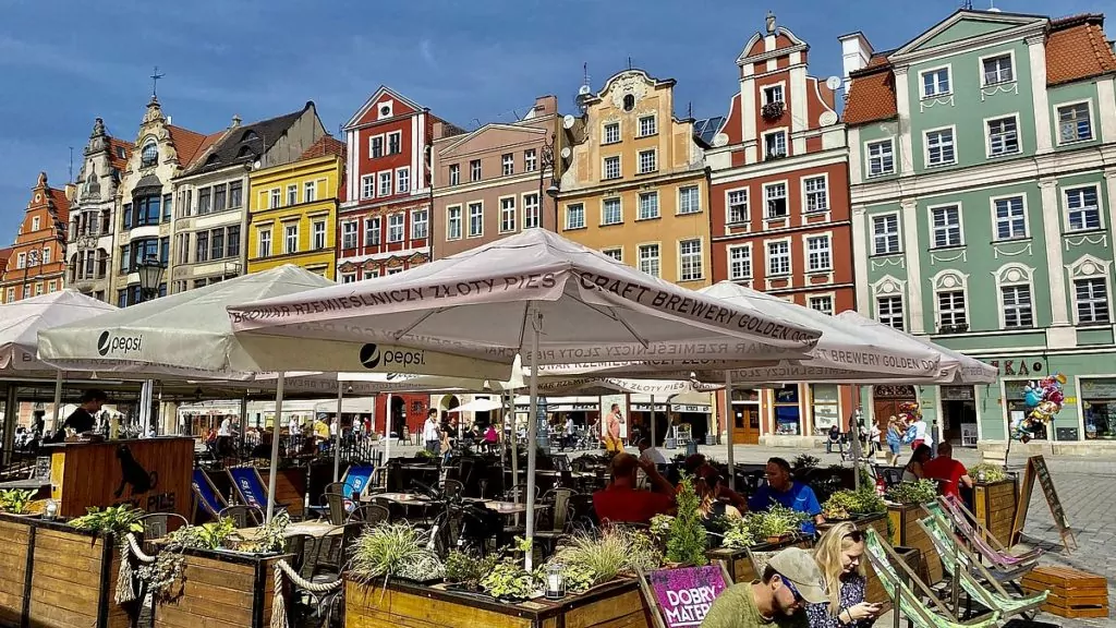 Semestra i Europa - Torget i Wroclaw