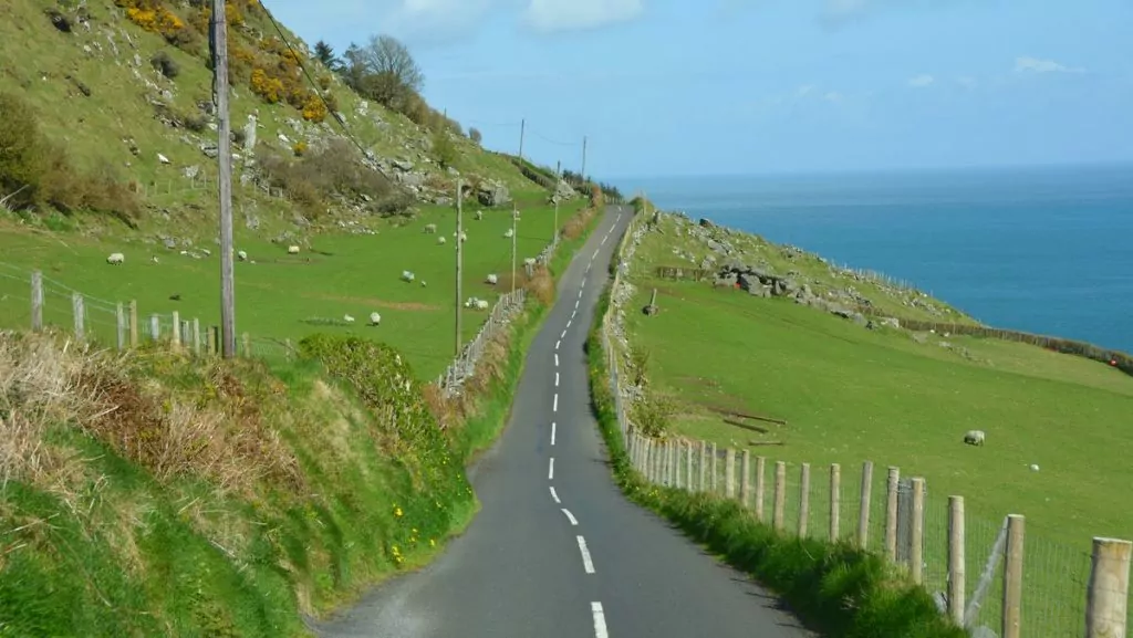 Vackra vägar i Europa - Torr Head scenic route