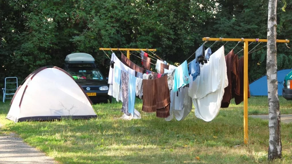 Tvätta på camping
