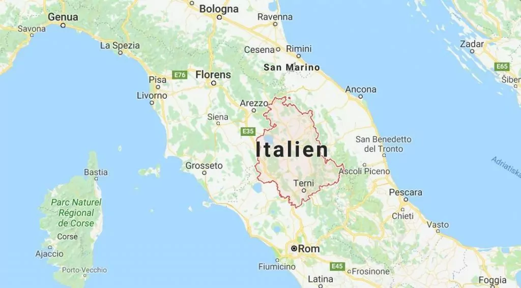 Umbrien i Italien